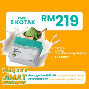 5 Kotak Susu Kambing Moringa